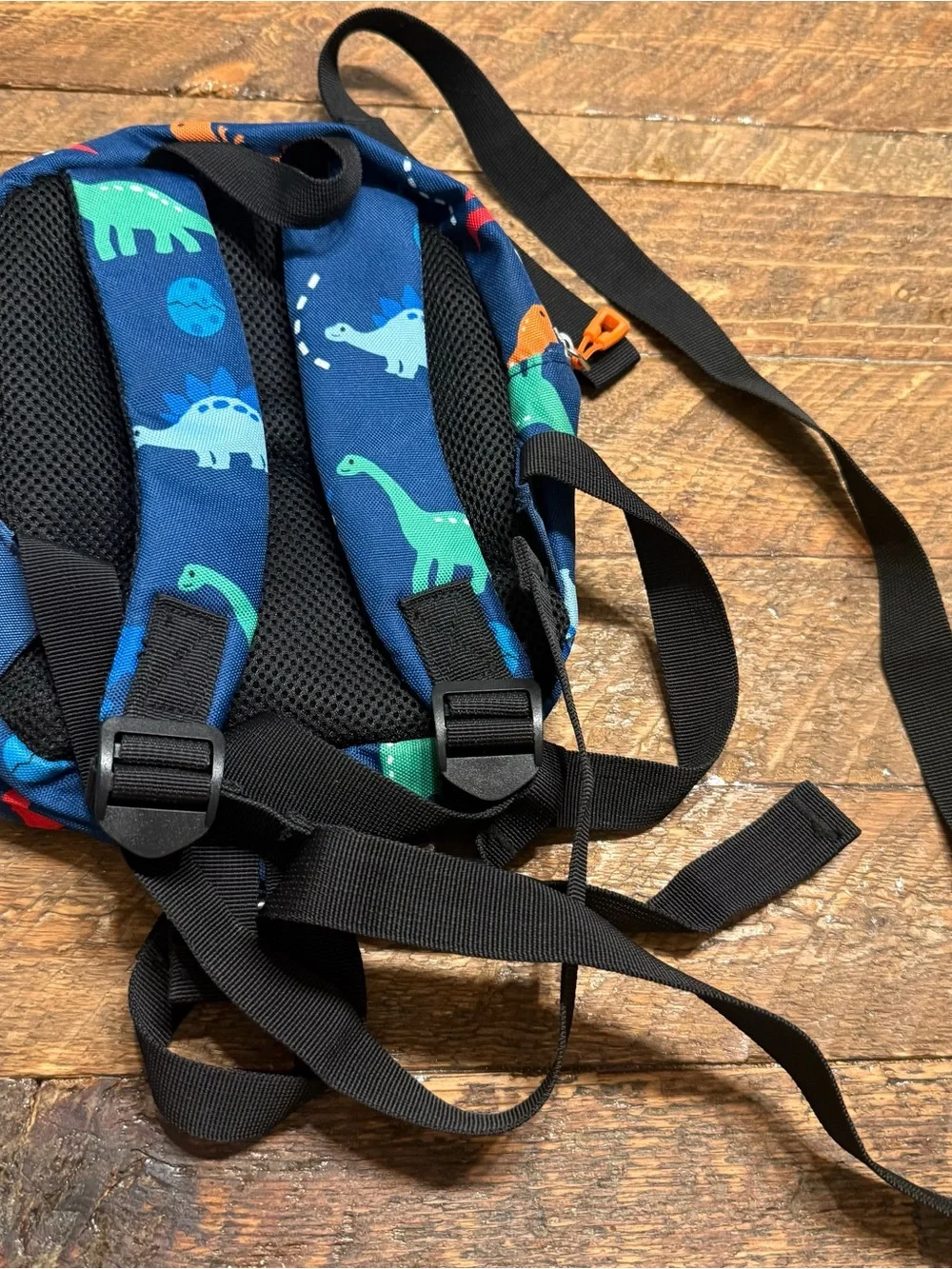 Kids Navy Mini Blue Dinosaur Backpack